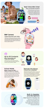 Blackview Z20 Kids Smartwatch IP67 Waterproof, 4G SOS Emergency Calling , Monitor, GPS +LBS+WIFI Location Tracking Phone Watch