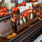 1PC USB/Battery Case Maple Leaf String Lights 10/20/40 LED Lights Waterproof For Halloween Outdoor Autumn Thanksgiving Decor