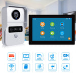Wireless Wifi Video Doorbell System, 1080P Doorphone Door Camera, 7 Inch Touch Screen, Video Intercom 32GB card for Home 4 Wire