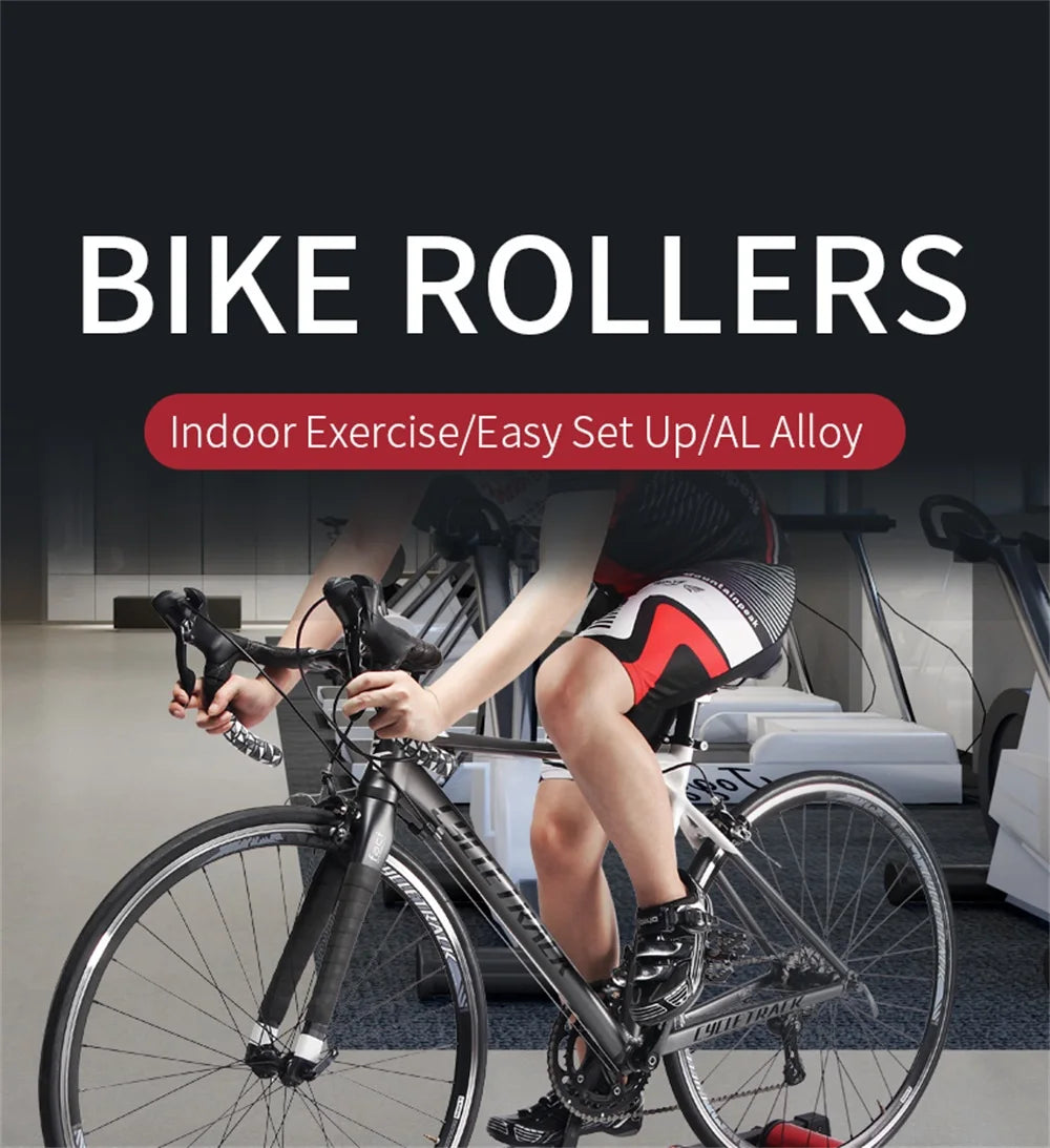 NEW Trainer Portable Bike Roller Trainer Resistance Adjustable Trainning Cycling Stationary Bicycle Trainer Indoor Exercise