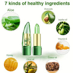 1PC Moisturizing Aloe Vera Lipstick Discoloration Lip Care Nutritious Plumper Lip Balm Magic Cosmetic Makeup Lip Beauty Care