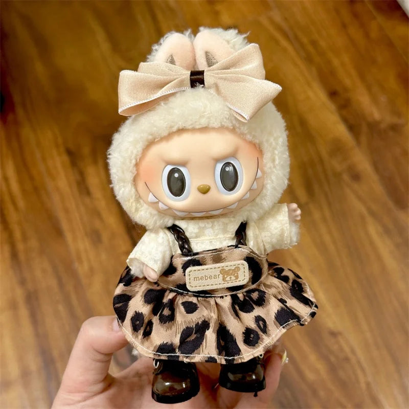 2025 New MIni Plush Doll'S Clothes Outfit Accessories for Labubu V1 V2 Dolls Clothes Accessories DIY Gift
