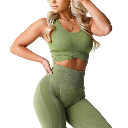 Bra Top Spandex Woman Fitness Elastic Breathable Breast Enhancement Leisure Sports Underwear