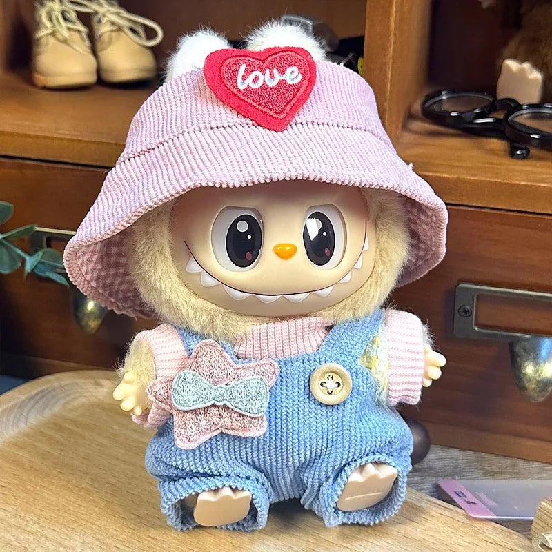 New Mini Plush Doll'S dIY Clothes Accessories for Labubu V1V2V3 High-end clothing set Accessories