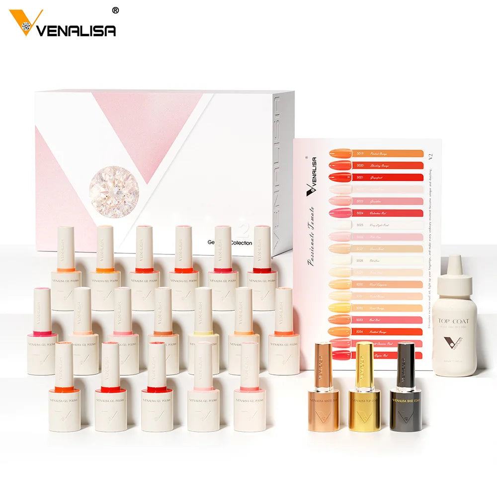 VENALISA New Formula Nail Gel Polish Hema TPO Free Gel Varnish Summer Nails Gorgeous Color Collection Semi Permanent 10ml Vegan