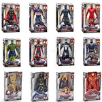 Action Toy 30cm Marvel Avengers Toy Thanos Hulk Spiderman Iron Man Captain America Thor Black Panther With Sound And Light