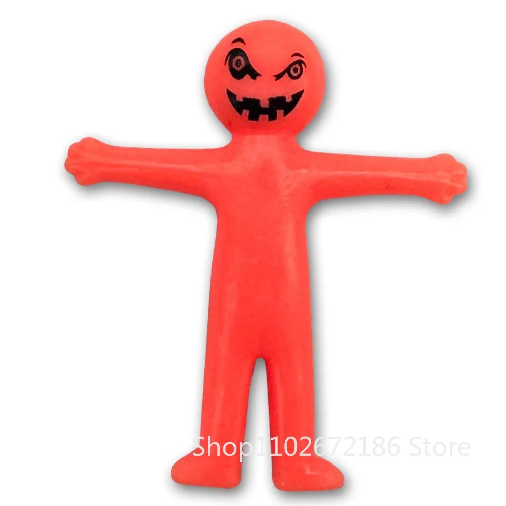 12/24/36 Pcs Mini Colorful Stretching and Reducing Stress Little People Halloween Birthday Party Gift Carnival Gift Pack Filler