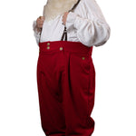 Adult Santa Claus Costume Suspender Jumpsuit Festival Fancy Dress Cosplay Clothing