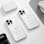 Ultra Thin Hard PC HD Transparent Magnetic Case For iPhone 17 Pro Max 16 15 14 Plus 13 12 Magsafe Wireless Charge Clear Cover