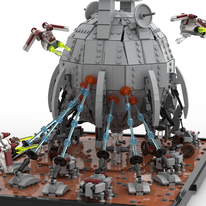 2667pcs MOC Battle Geonosis Diorama Core Ship Star Model Christmas Gift Building Blocks Construction Assemble DIY Toy Brick Kids