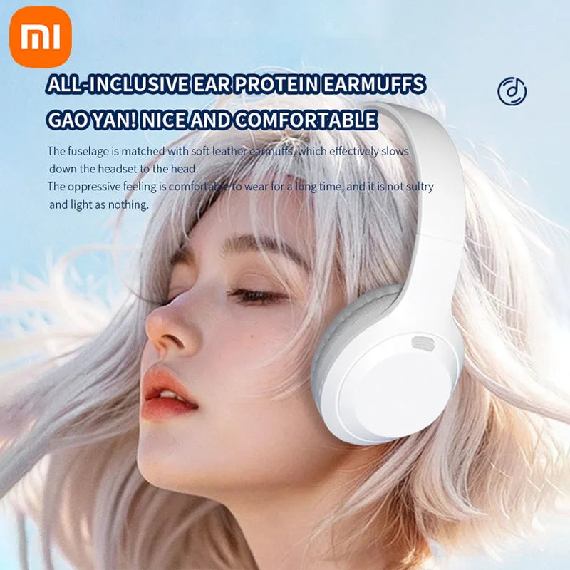 Xiaomi 5W Wireless Headphones Bluetooth 5.3 Earphones Foldable Earbuds 40mm Driver Game Music Over Ear Stereo Headset With Mic