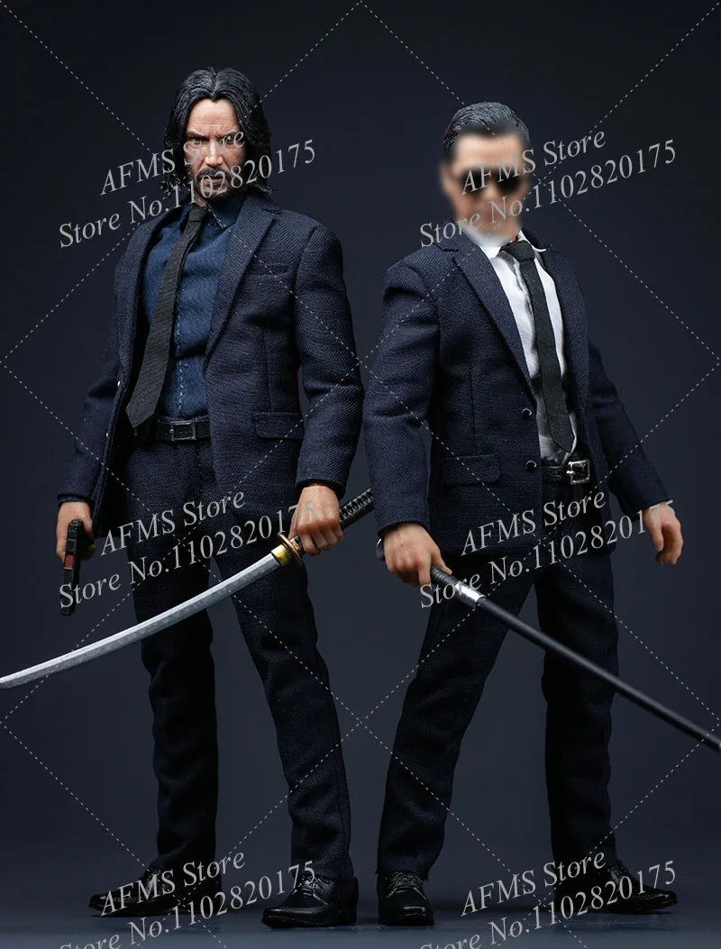 AT custom 1/12 Scale Collectible Figure Figure John Wick Keanu Reeves Full Set 6