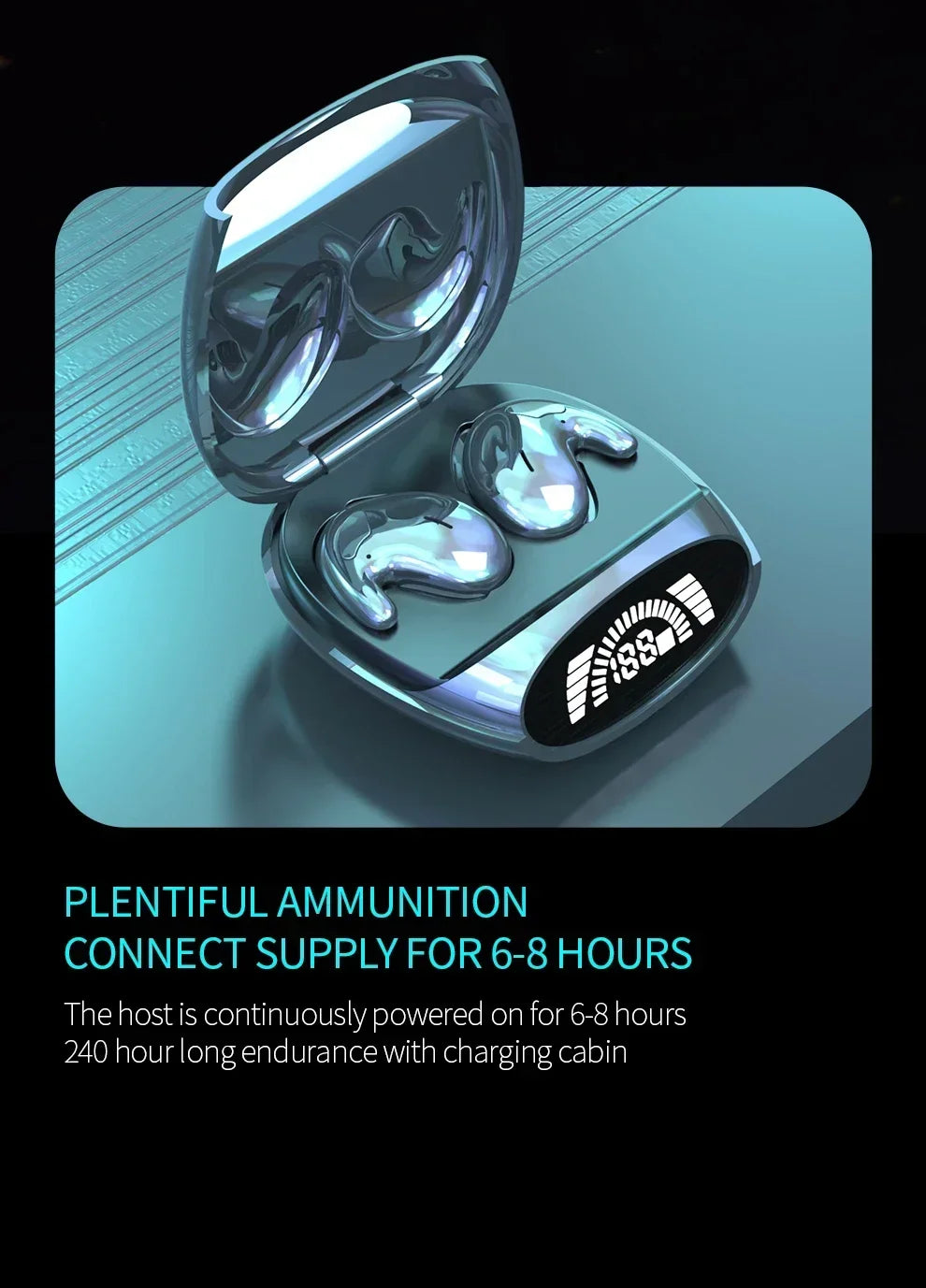 Sleep Invisible Stereo Headset IPX5 Waterproof Wireless Bluetooth Earphone Earbuds with Mic for Phone Bluetooth 5.3 Headphones