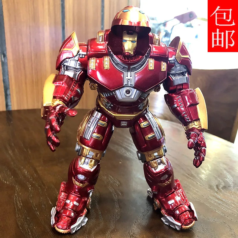 New 17cm Avengers Iron Man Mk44 Hulkbuster Action Figures Mech Iron Man Knuckle Movable Toy Collects Alloy Models Birthday