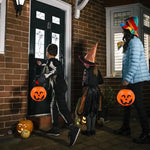 Halloween Pumpkin Bucket  Portable Candy Basket Halloween Ghost Festival Bar Home Decor Sugar Filling Jar Halloween Party Gift