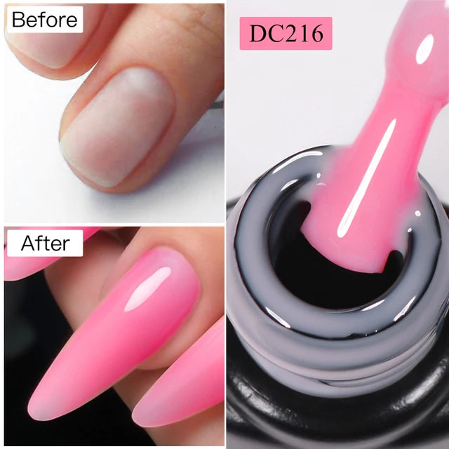 MTSSII 7ml Quick Extension Nail Polish Jelly Transparent Nude Pink Red Hard Gel  Quick Building Nail Art Gel Varnish For Nails
﻿