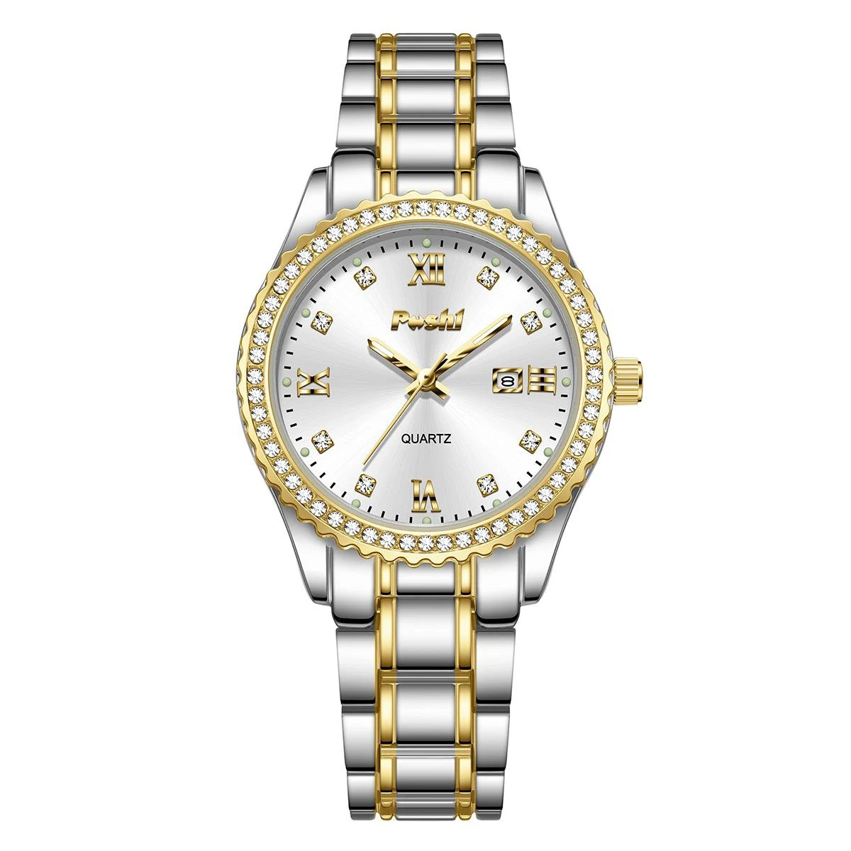 POSHI 990 Fashion Women Watch Elegant Business Quartz Wristwatch Lady Casuan Dress Watches With Date Display Original Clock