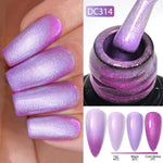 Mtssii 7ml Changing AurorasThermal Rubber Base Gel Nail Polish Nude Purple Glitter Sparking Long Lasting Manicure Art Varnish