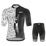 2025 RCN Pro Team Cycling Jersey Set – Men’s Short Sleeve Road Bike & MTB Racing Kit, Breathable Summer Bicycle Clothing with Bib Shorts