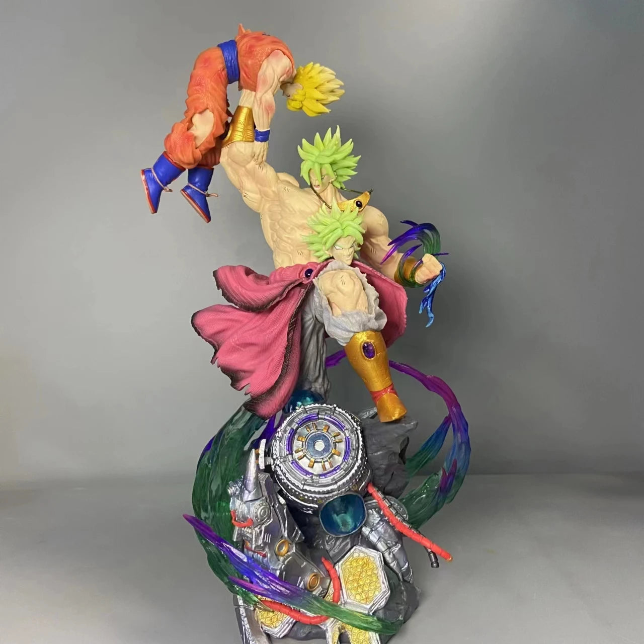 Broli Vs Goku Anime Figure Dragon Ball Broli 28cm Figurine Pvc Statue Model Doll Desk Decoration Collectible Toys Christmas Gift