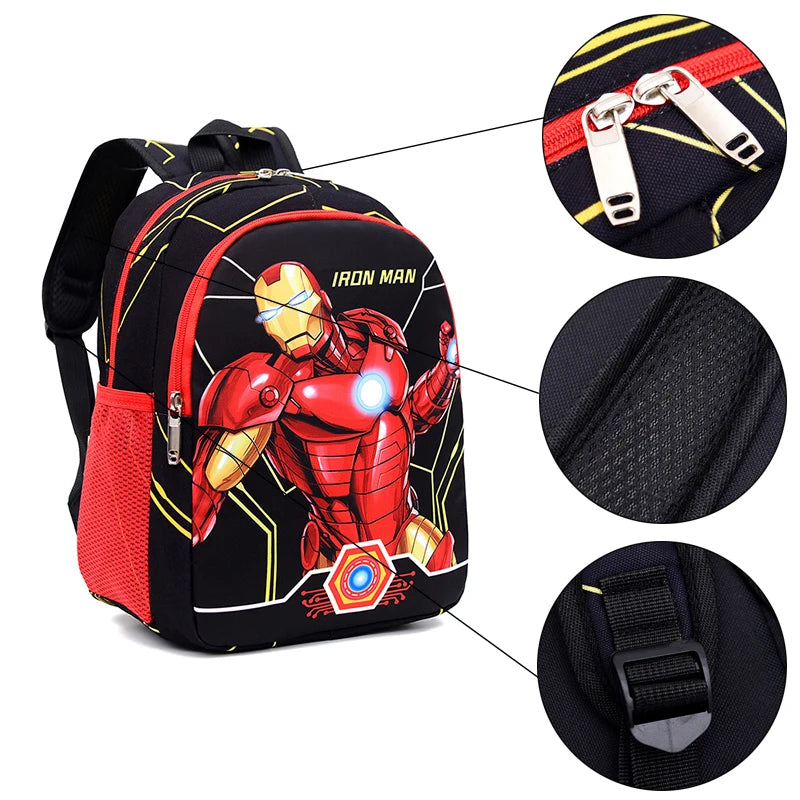 Disney Marvel Series Backpack Boy's Primary School Schoolbag Double-layer Cartoon Spider-Man Backpack For Boys Gift