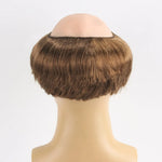 Funny Cosplay Bald Head Wig Monk Wig Novelty Brown Bald Cap Children Adult Monk Costume Wig Suitable for Halloween Cos Wigs