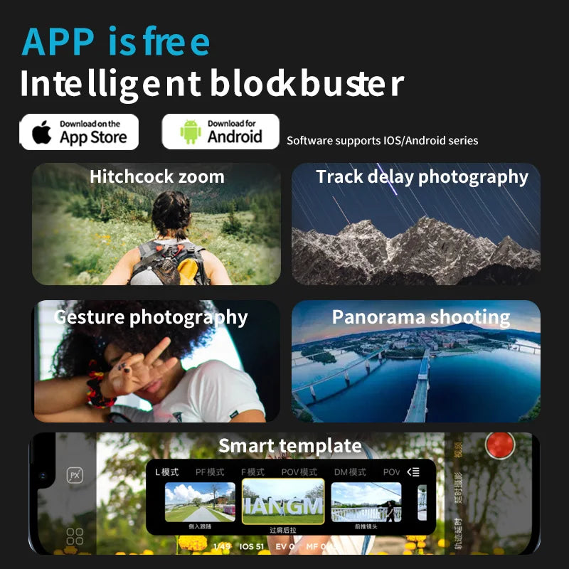 Smart XE 3-Axis Smartphone Gimbal Stabilizer with Fill Light