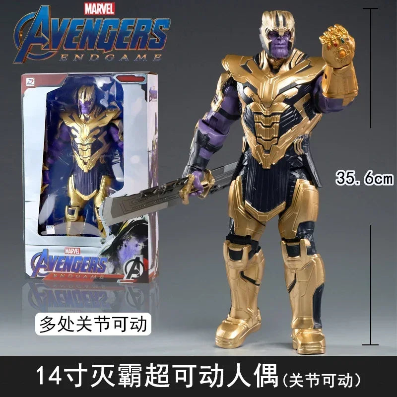 Original Multi-character 36cm Captain America Hands-on Toy Marvel's Avengers Spider-Man and Iron Man Exquisite  Figurine Gifts