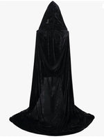 Christmas  Grim Reaper Cloak Velvet long Hooded Unisex cape for  Devil Witch Wizard Halloween Christmas Cosplay cloak