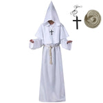 Monk Clothing Ancient Costume Medieval Monk Robe Wizard Clothing Priest Clothing Halloween Cos Costume