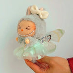 15/17cm Labubu Elf Costume Butterfly Wings and Tulle Skirt Doll Clothes Replacement