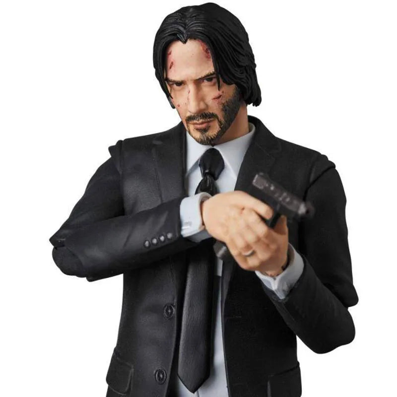 New John Wick Figure Mafex 085 John Wick Chapter 2 Action Figure Collection Model Toys Doll Gifts