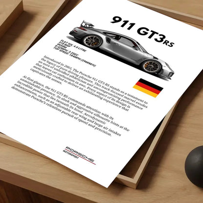 Sport Cars Poster Self-adhesive Art Waterproof Paper Sticker Coffee House Bar Room Wall Decor