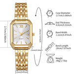 Fashion Rectangle Women Quartz Watch Luxury Analog Wristwatches Reloj Mujer Girls Clock Gift（Without Box）