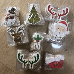 10pcs Santa Claus Snowman Tree Wine Glass 2024 Merry Christmas Decorations For Home Table Place Cards Xmas Gift New Year Party