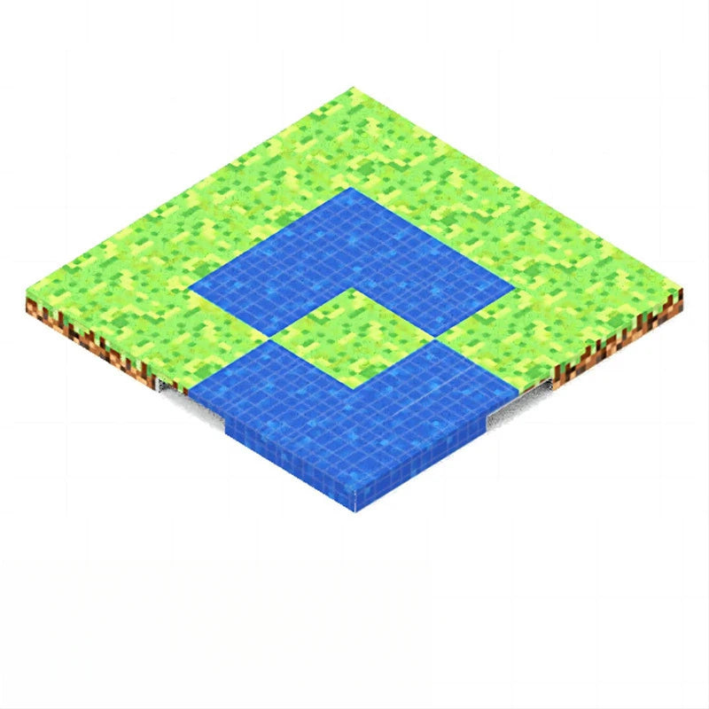 Magnetic Base Plate Variety Baseplates Match Mine World Magnetic Building Blocks DIY Toys for Boys and Girls Children Toy Gift