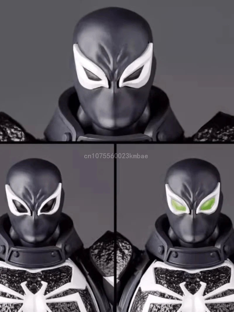 Agent Venom Revoltech Amazing Yamaguchi Anime Figures Venom Figurine Eugene Thompson Model PVC Model Collection Statue Toy Gifts