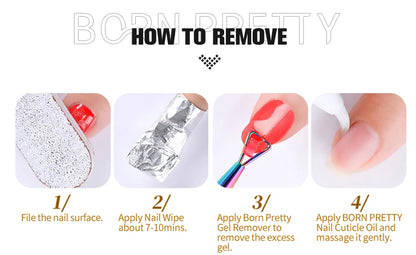 BORN PRETTY 30ml Glitter Pink Hard Jelly Nail Extension Gel Nail Polish Milky White Clear Color Soak Off UV Construction Gel