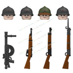 N601-650 MOC Military War Infantry Soldiers Action Figures Creative Bricks Accessories Building Blocks Children's Toys Gifts