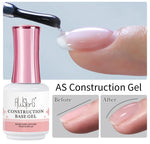 AWStorG Construction Base Gel 15ml Builder Nail Gel In A Bottle Semi Permanent Thick Rubber Base Gel Extension Nails Art