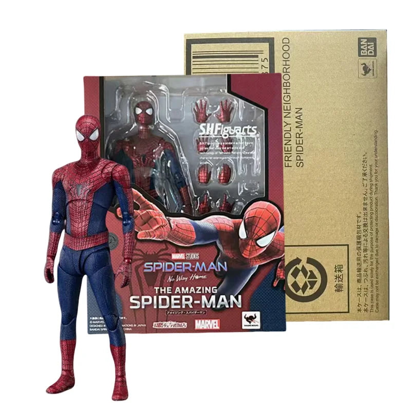 CT Spider-man: No way Home Friendly Neighborhood Spiderman S.H.Figuarts The Amazing Spider-Man Action Figure Model Toy Kids Gift