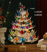 Christmas party decorations Christmas tree desktop decorations Christmas decorations simulation tree white decorative balls