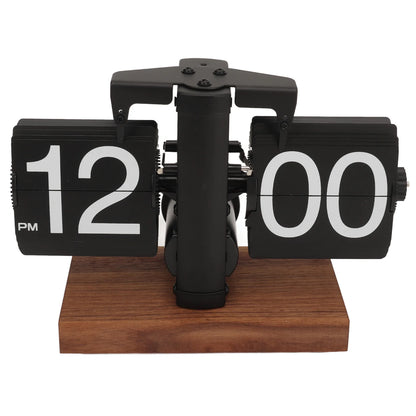 Digital Flip Down Clock Retro Automatic Turning Battery Operated Mechanical Clock for Home Room Office Decoration