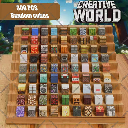 Magnetic Building Blocks Mine World Magnet Cube Set for Boy Girl Kid Age 3+ DIY Pixel style Model Base plate STEM Toy Baseplate