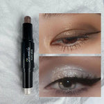 Double Head Eyeshadow Stick Colorful Shimmer Brown High Waterproof Cream Eyes Shadow Pencil Long Lasting Makeup Cosmetic