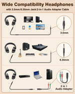 New Bee Wired Hi-Res Studio Headphone Monitor Music Professional Studio Pro 50 DJ Headphones With Microphone Over Ear Earphone