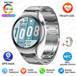 GUHUAVMI Smart Watch Women GPS Trajectory Heart Rate Blood Pressure NFC Bluetooth Call 1.27inch AMLOED Smartwatches Ladies