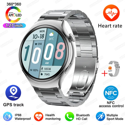2025For HUAWEI Smart Watch Women GPS Trajectory Heart Rate Blood Pressure NFC Bluetooth Call 1.27inch AMLOED Smartwatches Ladies