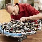 In Stock The Large Millennium Ship Falcon 8445pcs Building Blocks Bricks Compatible 75192 Toys For Kids Birthday Christmas Gifts