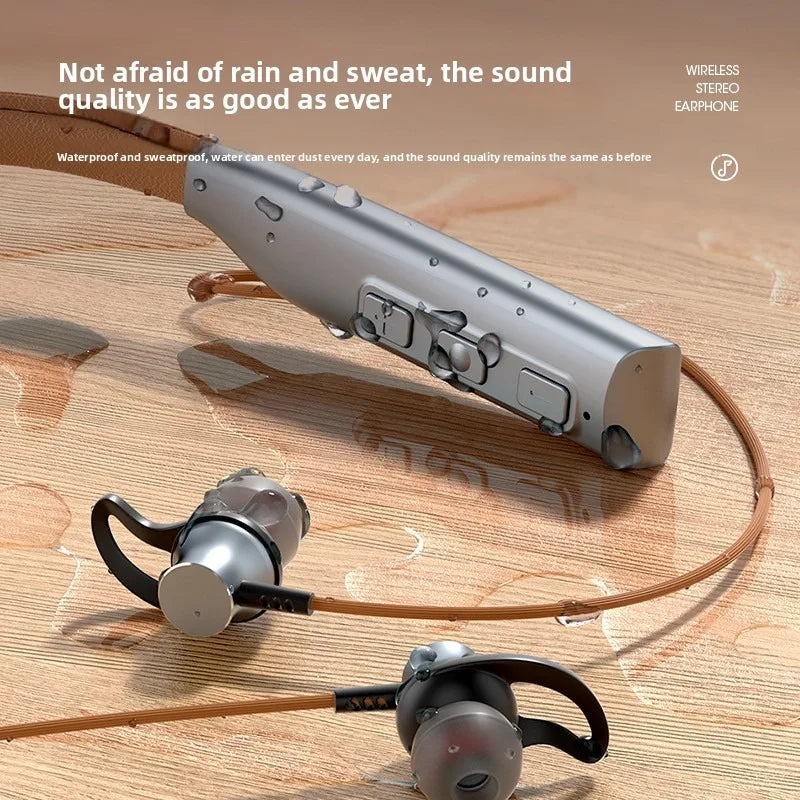 Wireless Bluetooth Earphones Wireless Headphones Magnetic Sport Neckband Neck-hanging Earbuds Wireless with Mic Bluetooth5.0